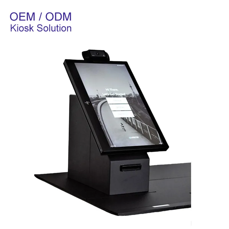 Desktop Self Check in Room Card Dispenser Kiosk